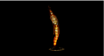 关灯之后《黑暗之魂》太阳战士索拉尔手办亮了 关灯之后《黑暗之魂》太阳战士索拉尔手办亮了